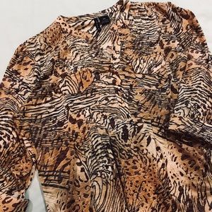 Jungle print blouse.